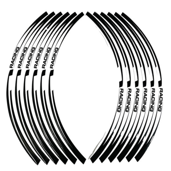 برچسب موتور سیکلت وارون مدل W-59-RACING-WH بسته 12 عددی