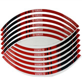 پد برچسب دور رینگ موتور سیکلت وارون مدل W-44-RD مناسب برای یاماها آیروکس بسته 12 عددی