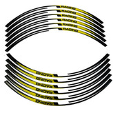 برچسب موتور سیکلت وارون مدل W-59-RACING-YLW بسته 12 عددی