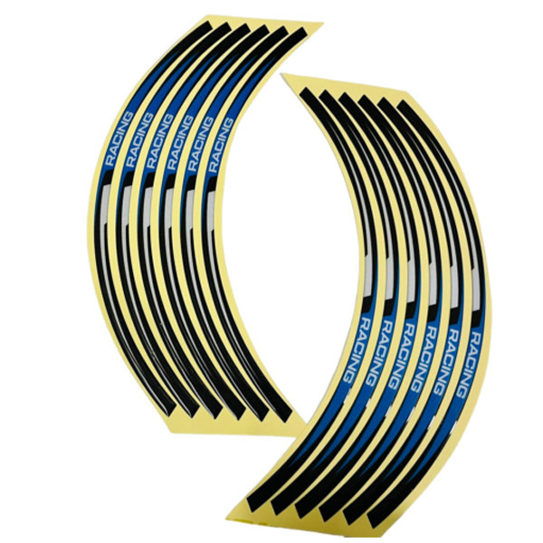 برچسب موتور سیکلت وارون مدل W-59-RACING-BLU بسته 12 عددی