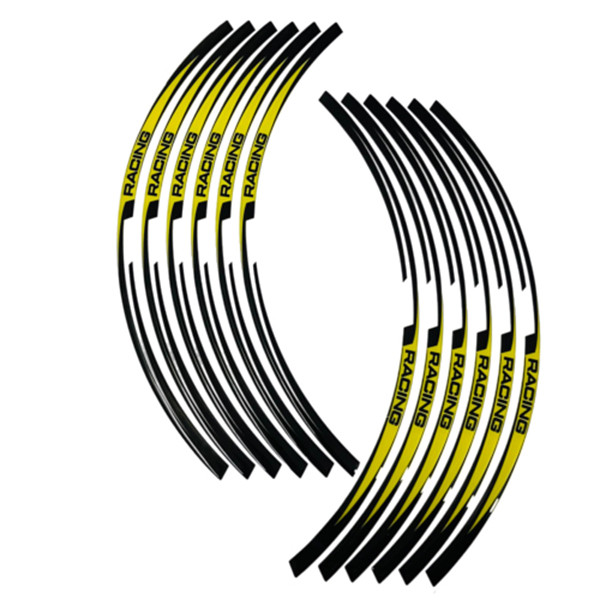 برچسب موتور سیکلت وارون مدل W-59-RACING-YLW بسته 12 عددی