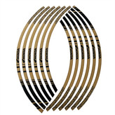 برچسب دور رینگ موتور سیکلت وارون مدل W-40-GLD مناسب برای هوندا کلیک بسته 12 عددی