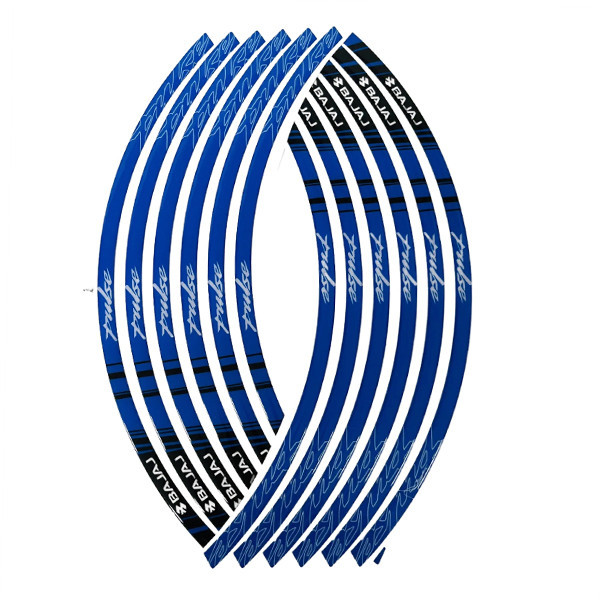 پد برچسب دور رینگ موتور سیکلت وارون مدل W-17-BLU مناسب برای پالس بسته 12 عددی