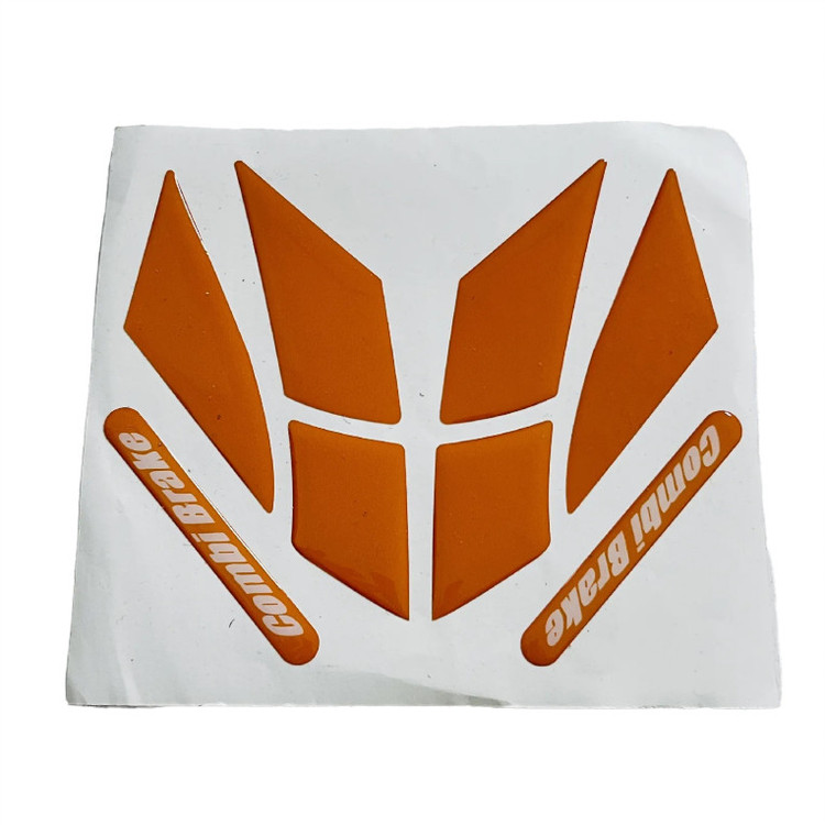 پد برچسب گلگیر جلو موتور سیکلت وارون مدل W-11-ORG مناسب برای هوندا کلیک بسته 8 عددی