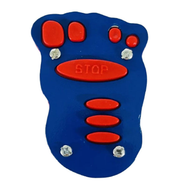 روکش پدال ترمز موتور سیکلت وارون مدل کف پا کد W-13-BLU-RD