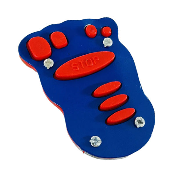 روکش پدال ترمز موتور سیکلت وارون مدل کف پا کد W-13-BLU-RD