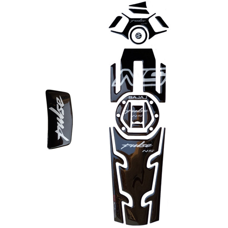 برچسب باک و گلگیر موتور سیکلت وارون مدل B-31-BLK مناسب برای پالس ان اس 200 بسته 17 عددی