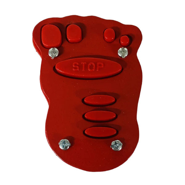 روکش پدال ترمز موتور سیکلت وارون مدل کف پا کد W-13-RD