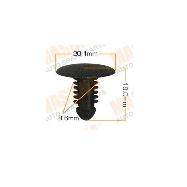 خار موکت خودرو چیکال مدل P-977-BLK بسته 10 عددی