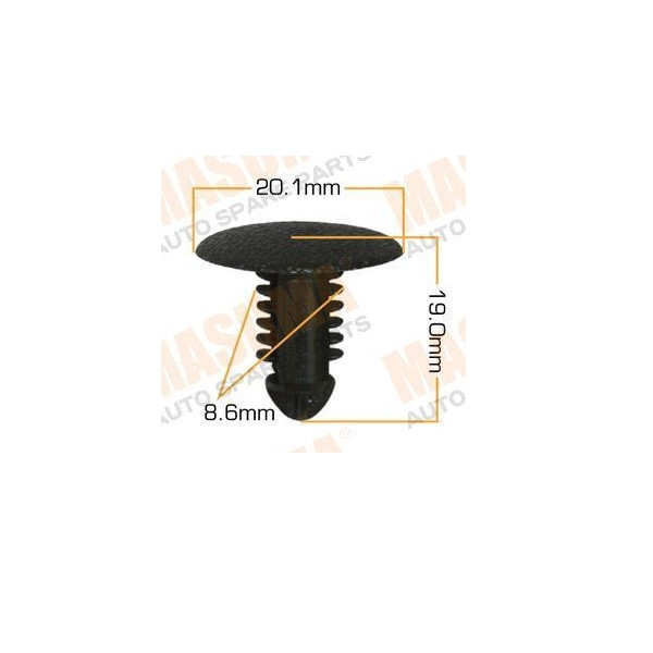 خار موکت خودرو چیکال مدل P-977-BLK بسته 10 عددی