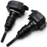 پروتکشن بغل شاسی موتور سیکلت وارون مدل بدنه بلند کد W-86-BLK بسته 2 عددی