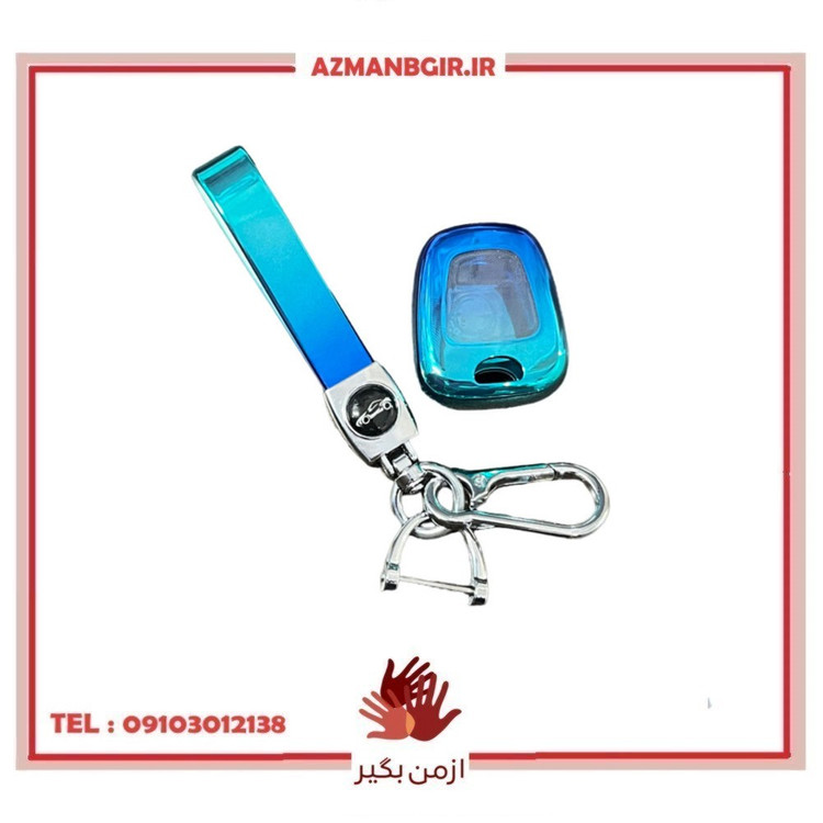قاب ریموت و جاسوییچی خودرو چیکال مدل P-1018-1082 مناسب برای پژو 206 بسته 2 عددی