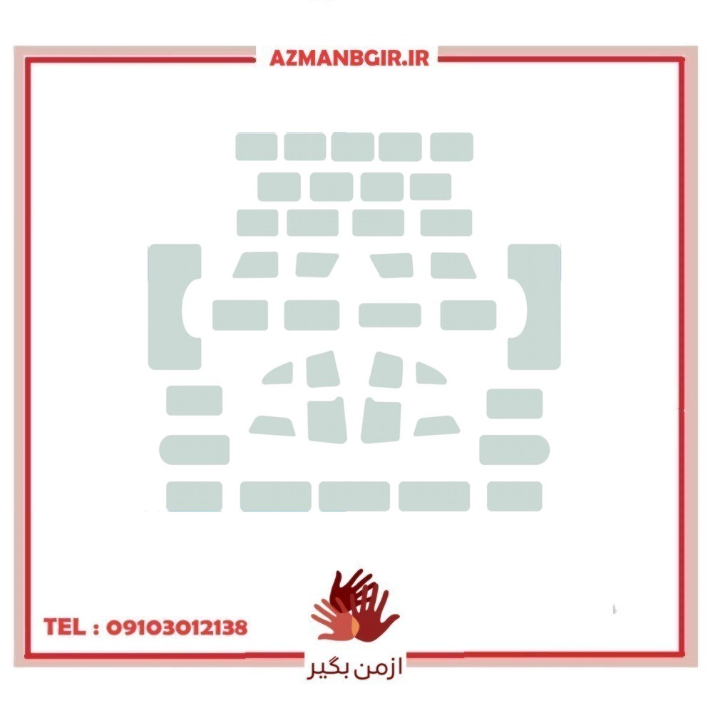 پد محافظ دکمه ضبط و کولر خودرو چیکال مدل P-2072 مناسب برای پژو پارس بسته 40 عددی