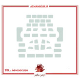 پد محافظ دکمه ضبط و کولر خودرو چیکال مدل P-2072 مناسب برای پژو پارس بسته 40 عددی