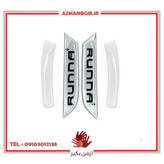 پد محافظ و برچسب آینه خودرو چیکال مدل P-978-WH مناسب برای رانا پلاس بسته 4 عددی