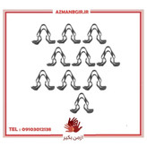 خار در جعبه فیوز و قاب ضبط خودرو وارون مدل K-543 مناسب برای پژو 405 بسته 10 عددی