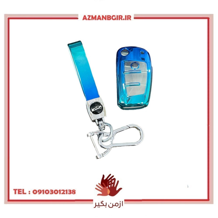 قاب ریموت و جاسوییچی خودرو چیکال مدل P-1062-1018 مناسب برای ام وی ام X22 PRO بسته 2 عددی