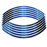 پد برچسب دور رینگ موتور سیکلت وارون مدل W-51-BLU مناسب برای آپاچی بسته 12 عددی