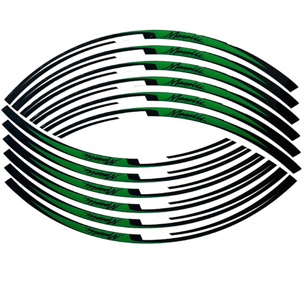 پد برچسب دور رینگ موتور سیکلت وارون مدل W-60-GREN مناسب برای مگلی بسته 12 عددی