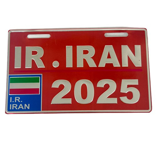 پلاک تزیینی موتور سیکلت وارون مدل W-76-IR-RD