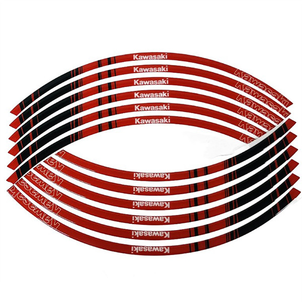 پد برچسب دور رینگ موتور سیکلت وارون مدل W-52-RD مناسب برای کاوازاکی بسته 12 عددی