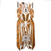 پد برچسب بدنه کامل موتور سیکلت وارون مدل B-10-ORG-BLK مناسب برای هوندا کلیک 150 بسته 33 عددی