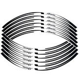 برچسب دور رینگ موتور سیکلت وارون مدل W-60-WH مناسب برای مگلی بسته 12 عددی