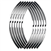 برچسب دور رینگ موتور سیکلت وارون مدل W-60-WH مناسب برای مگلی بسته 12 عددی