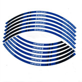 برچسب دور رینگ موتور سیکلت وارون مدل W-71-BLU مناسب برای SUZUKI بسته 12 عددی