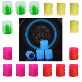 سر والف لاستیک خودرو چیکال مدل شبرنگی کد P-1107-GREN بسته 4 عددی