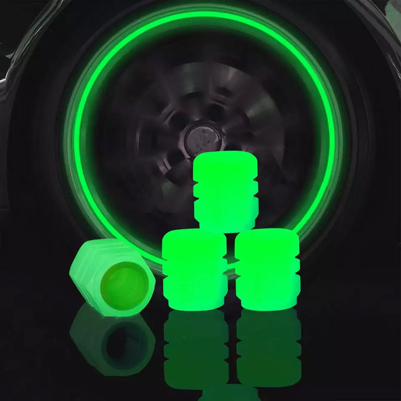 سر والف لاستیک خودرو چیکال مدل شبرنگی کد P-1107-GREN بسته 4 عددی