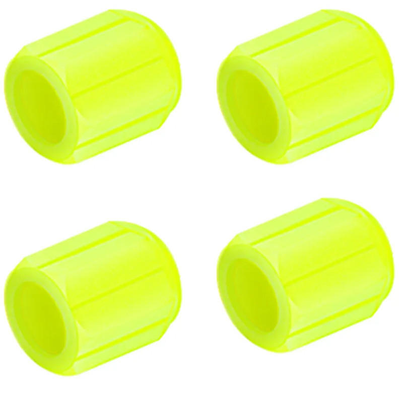 سر والف لاستیک خودرو چیکال مدل شبرنگی کد P-1107-YLW بسته 4 عددی