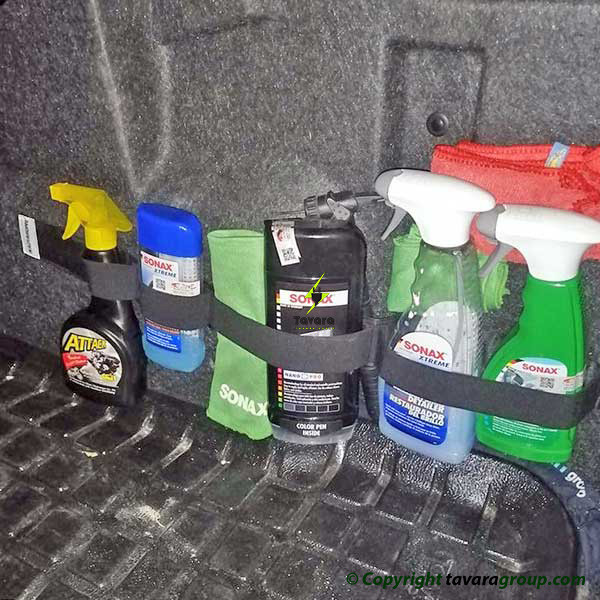 کمربند نظم دهنده صندوق عقب خودرو چیکال مدل چسبی کد P-1076 بسته 2 عددی