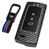 قاب ریموت و سوییچ خودرو چیکال مدل فیبر کربن کد P-1109 مناسب برای MVM X22 PRO/X55 PRO