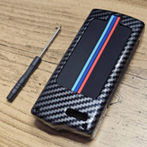 قاب ریموت و سوییچ خودرو چیکال مدل فیبر کربن کد P-1109 مناسب برای MVM X22 PRO/X55 PRO