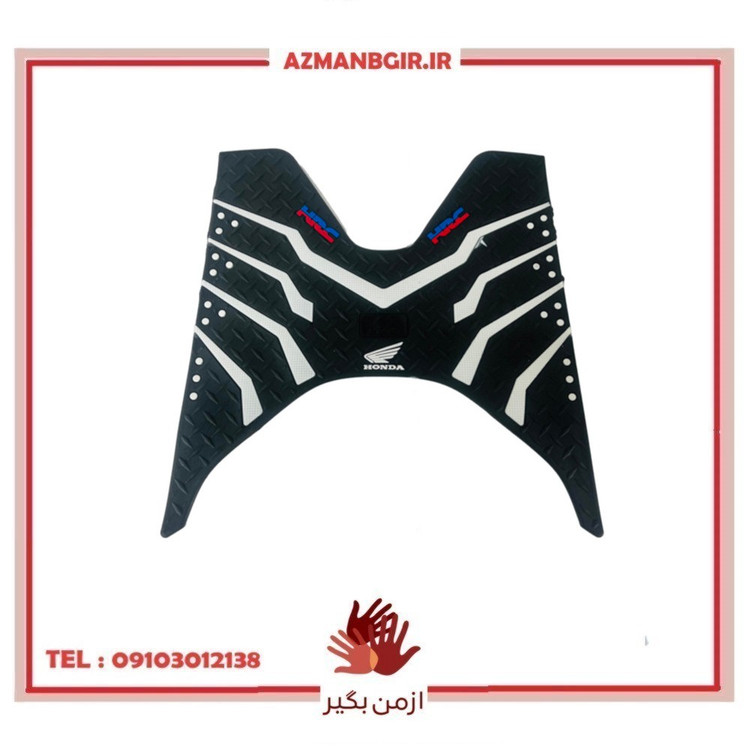 کف پایی موتور سیکلت وارون مدل B-37-HRC-WH مناسب برای هوندا کلیک و واریو