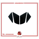 پد برچسب گلگیر جلو موتور سیکلت وارون مدل L-56-BLK مناسب برای تی وی اس ویگو