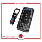 قاب ریموت و سوییچ خودرو چیکال مدل فیبر کربن کد P-1109 مناسب برای MVM X22 PRO/X55 PRO