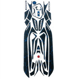 پد برچسب بدنه کامل موتور سیکلت وارون مدل B-10-BLK-BLU مناسب برای هوندا کلیک 150 بسته 33 عددی