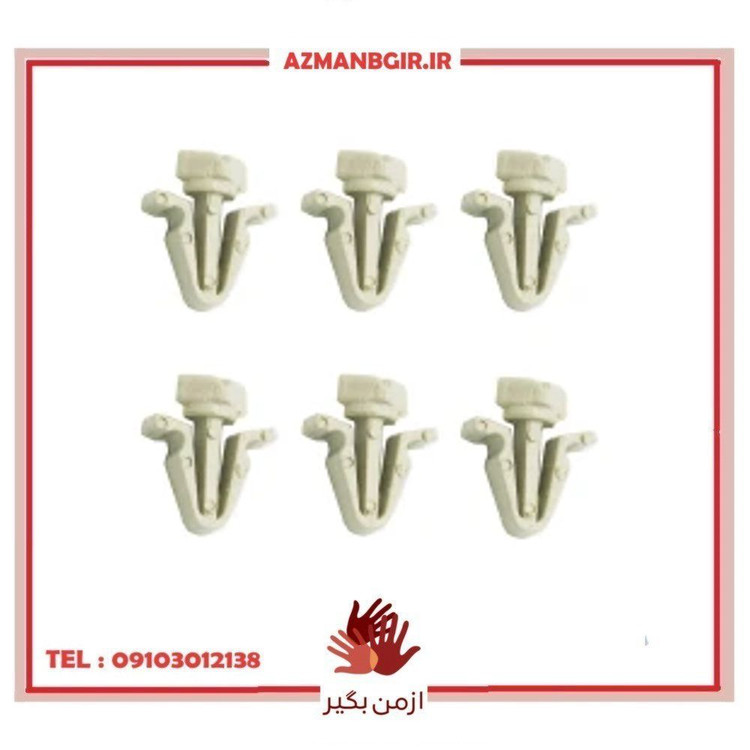 خار جلو پنجره خودرو چیکال مدل P-1131 مناسب برای وانت نیسان بسته 6 عددی