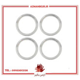 استیل دور دریچه کولر خودرو وارون مدل P-652 مناسب برای پراید / رنو ال 90 بسته 4 عددی