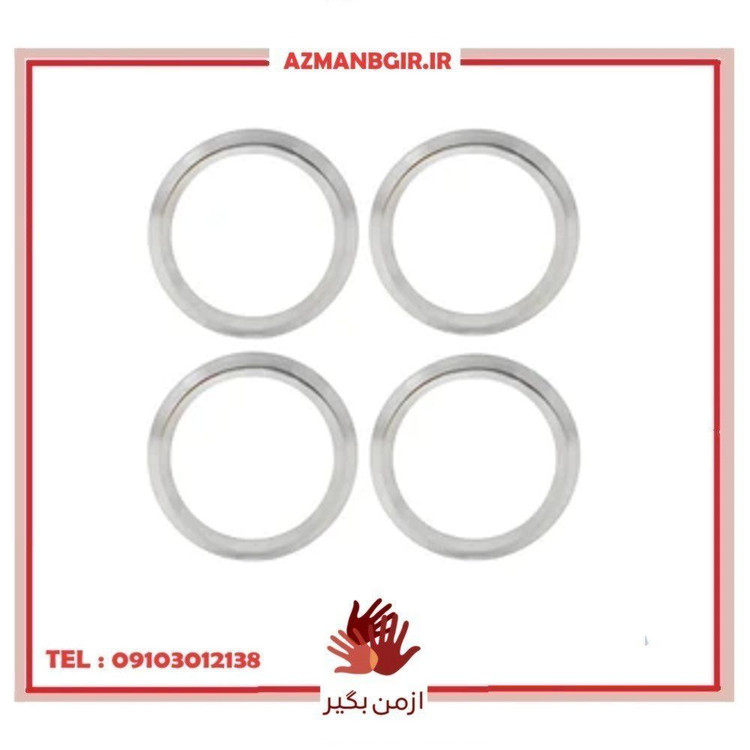 استیل دور دریچه کولر خودرو وارون مدل P-652 مناسب برای پراید / رنو ال 90 بسته 4 عددی