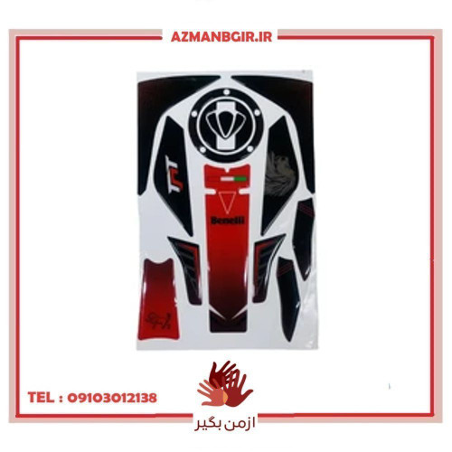برچسب باک و بدنه موتور سیکلت وارون مدل ژله ای کد W-67-ITALY-BLK مناسب برای بنلی 180