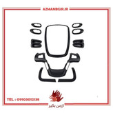ست دکوراتیو داشبورد و دستگیره خودرو چیکال مدل پیانویی مناسب برای پژو 207 بسته 12 عددی