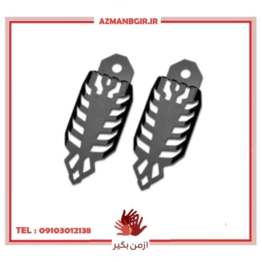 محافظ و کاور کمک فنر موتور سیکلت وارون مدل W-38-BLK بسته 2 عددی