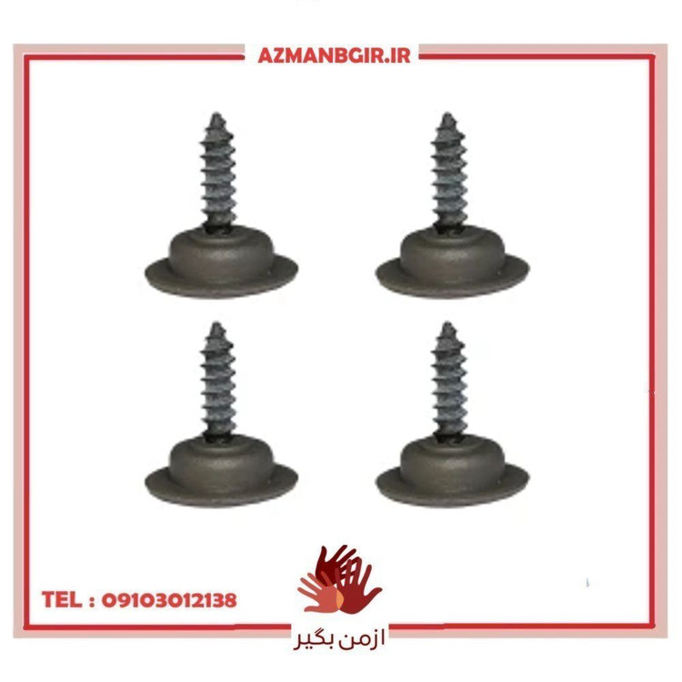 پیچ تودری خودرو چیکال مدل P-1015 مناسب برای تیبا مجموعه 4 عددی