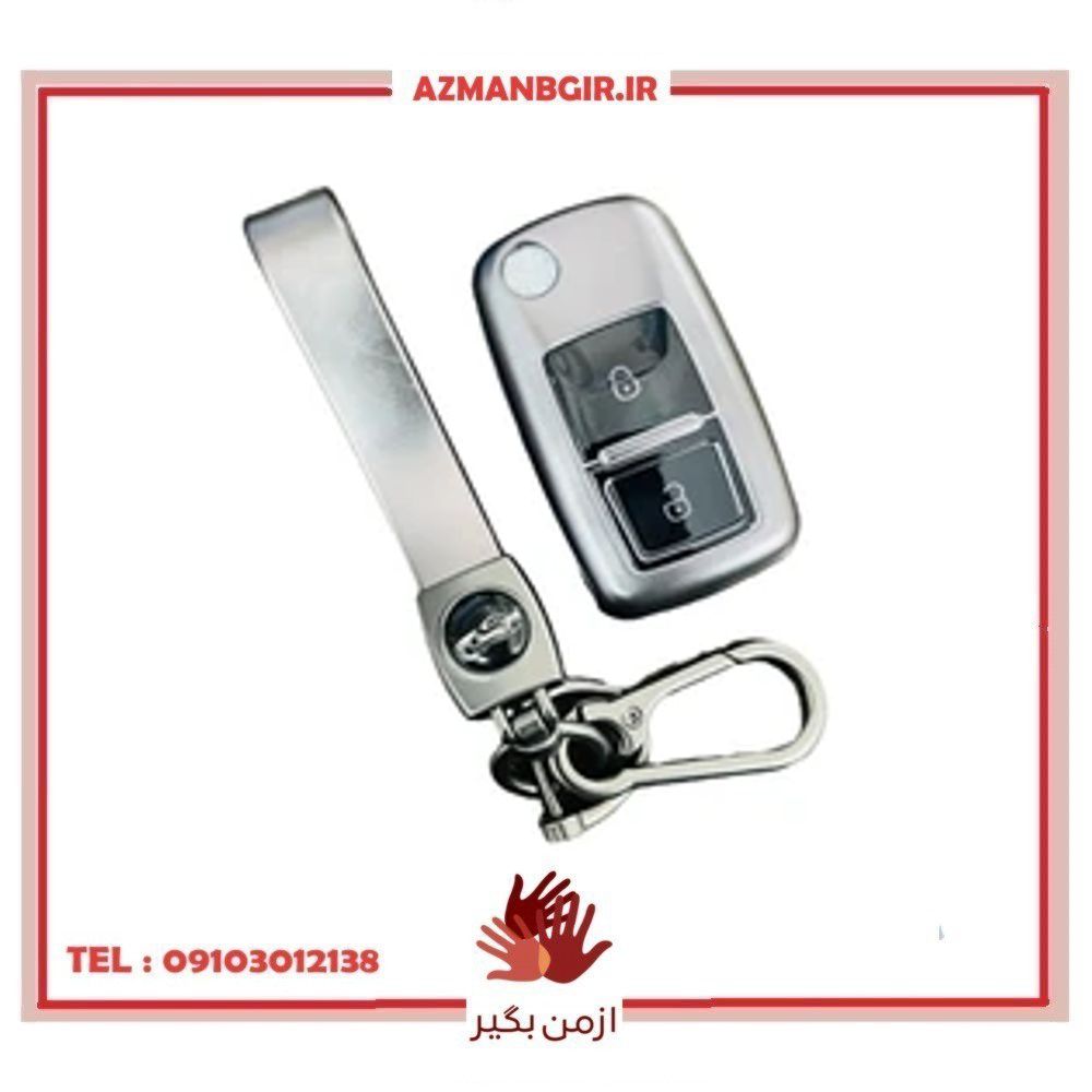 قاب ریموت و جاسوییچی خودرو چیکال مدل P-982-K-643 مناسب برای پژو پارس بسته 2 عددی