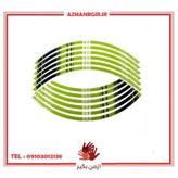 پد برچسب دور رینگ موتور سیکلت وارون مدل W-58-GREN مناسب برای TVS بسته 12 عددی