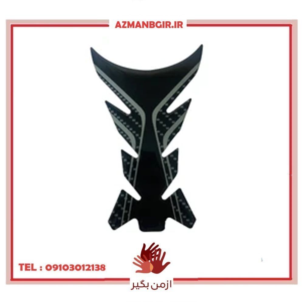 پد برچسب روی باک موتور سیکلت وارون مدل W-56-BLK