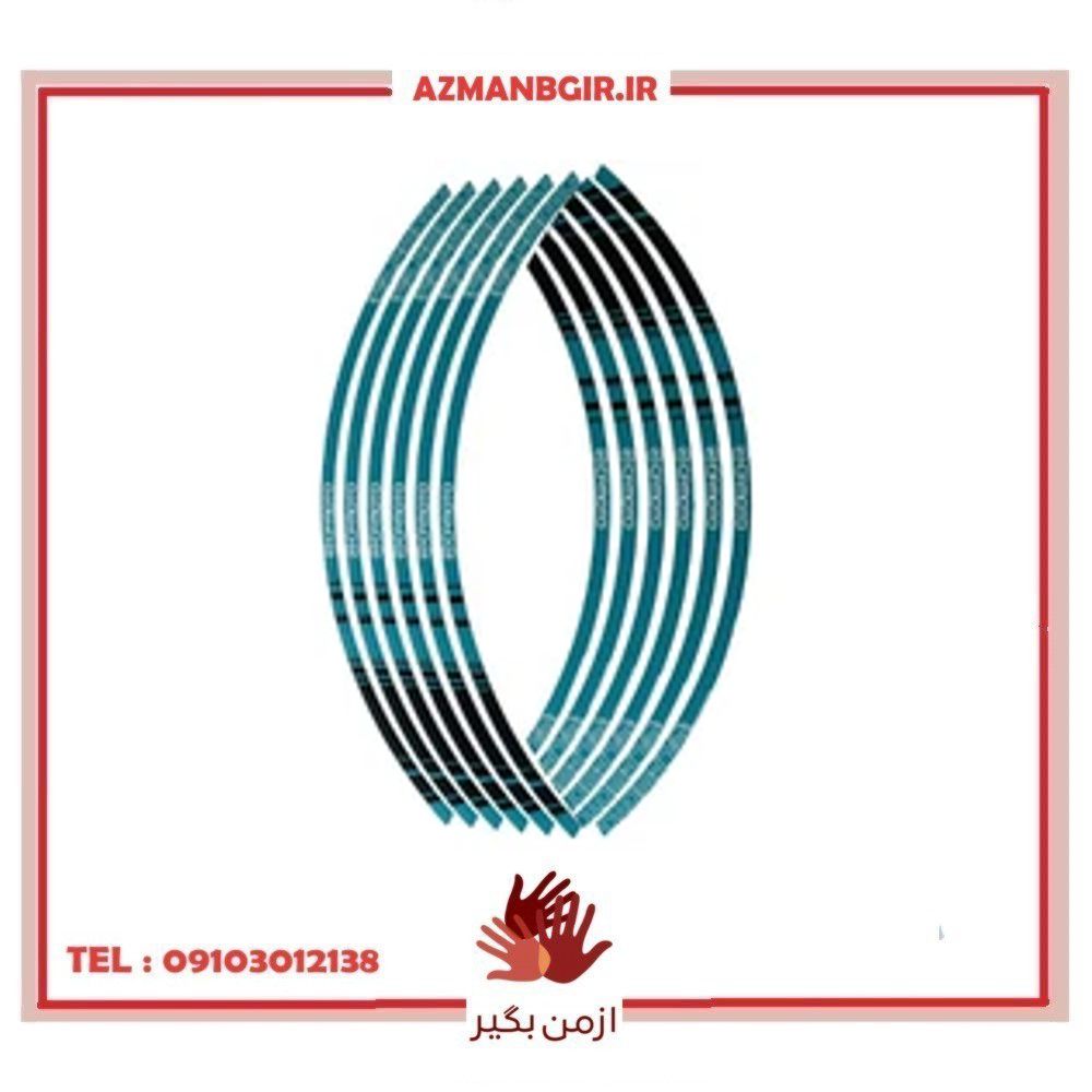 برچسب دور رینگ موتور سیکلت وارون مدل W-47-FIROZ مناسب برای CF بسته 12 عددی